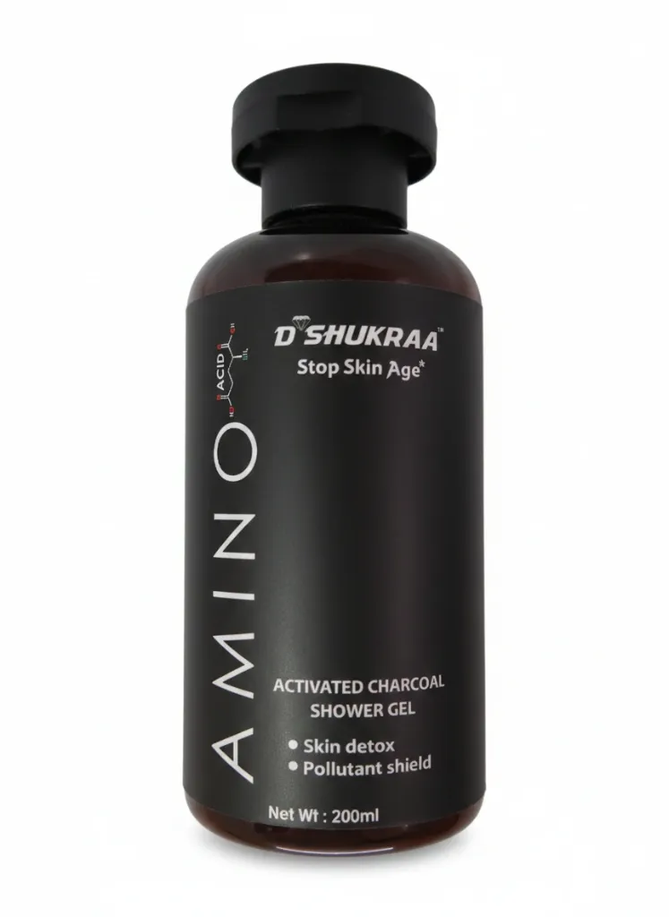 Amino acis Activated charcoal shower gel